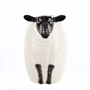 Black Faced Suffolk Sheep Flower Vase