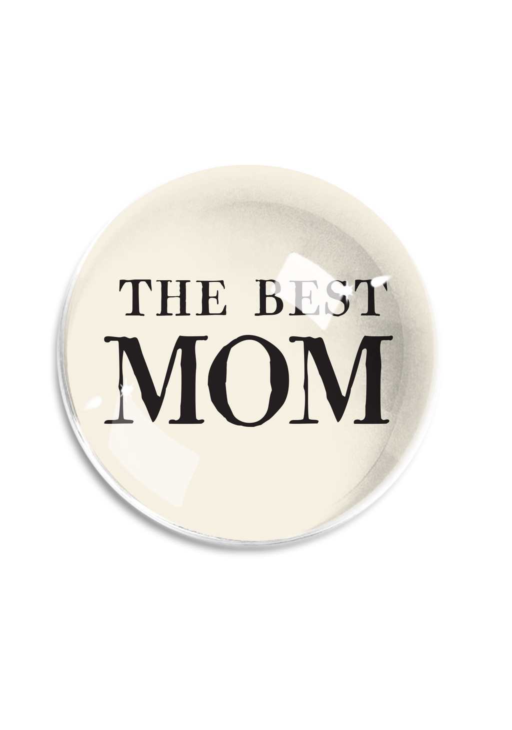 The Best Mom Crystal Dome Paperweight