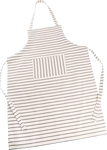 Beige Striped Apron