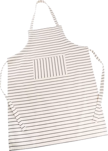 Beige Striped Apron