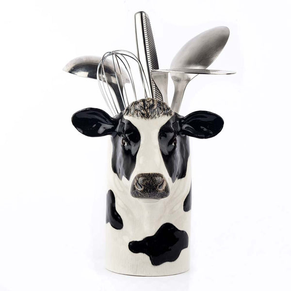 Friesian Cow Utensil Pot