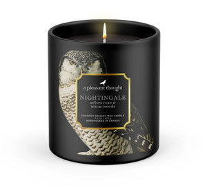 NIGHTINGALE | VELVET ROSE & WARM WOODS | RAVEN CANDLE