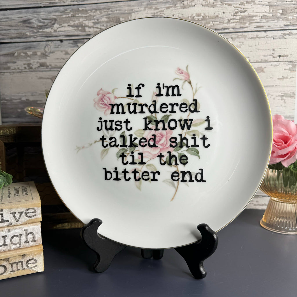 If Im Murdered Plate