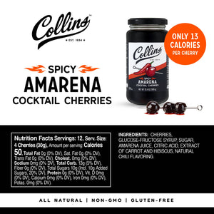 Italian Spicy Stemless Amarena Cherries