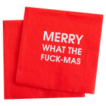 Merry WTF-Mas Holiday Cocktail Napkins