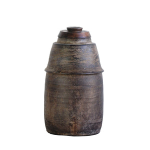 Vintage Wood Spice Pot