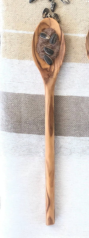 Olive Wood Spoon Round Handle