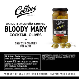 Jalapeno & Garlic-Stuffed Cocktail Olives