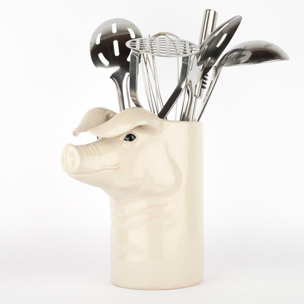 British Lop Pig Utensil pot