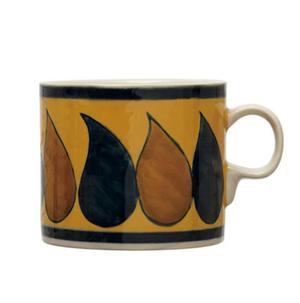 Hand-Painted Stoneware Mug