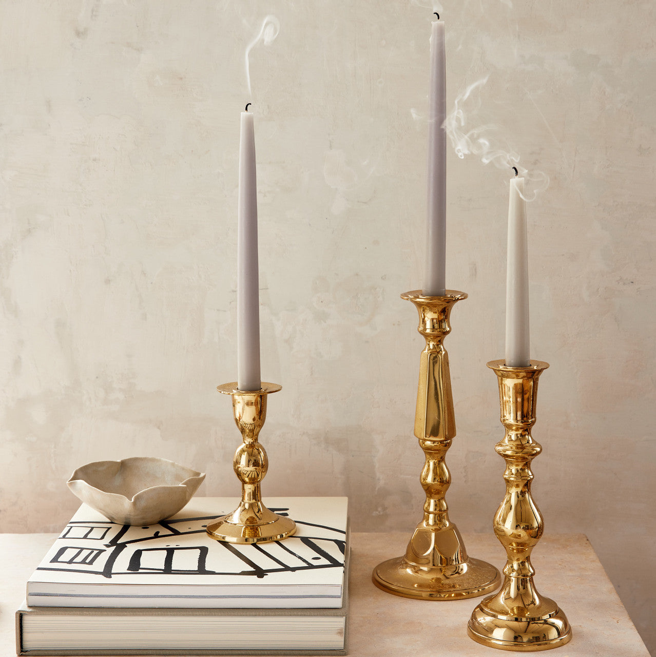 Georgian Brass Candlestick No. 6