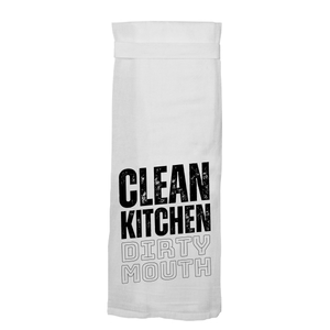 Clean Kitchen Dirty Mouth Tea Towel