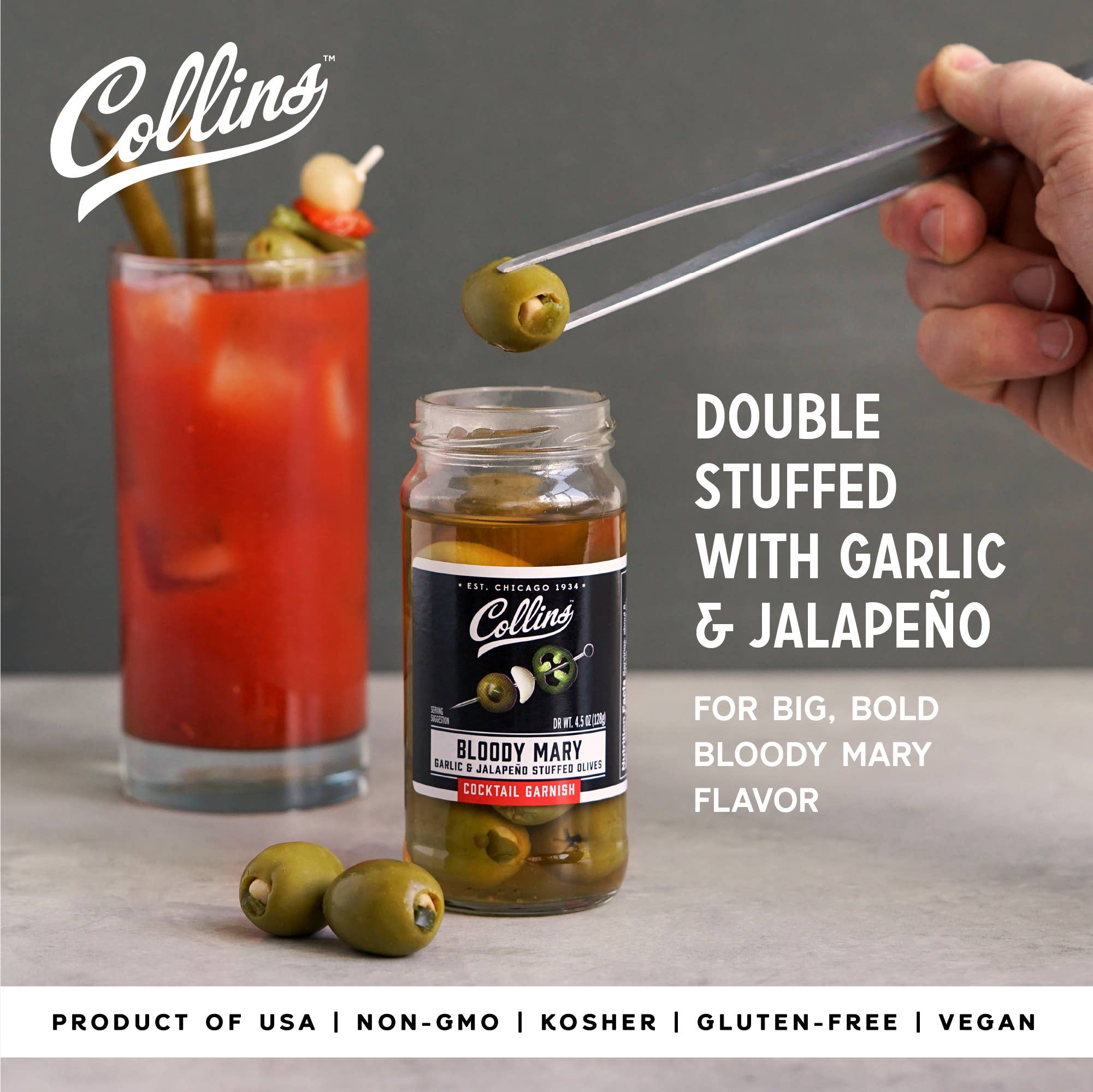 Jalapeno & Garlic-Stuffed Cocktail Olives