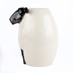 Black Faced Suffolk Sheep Flower Vase