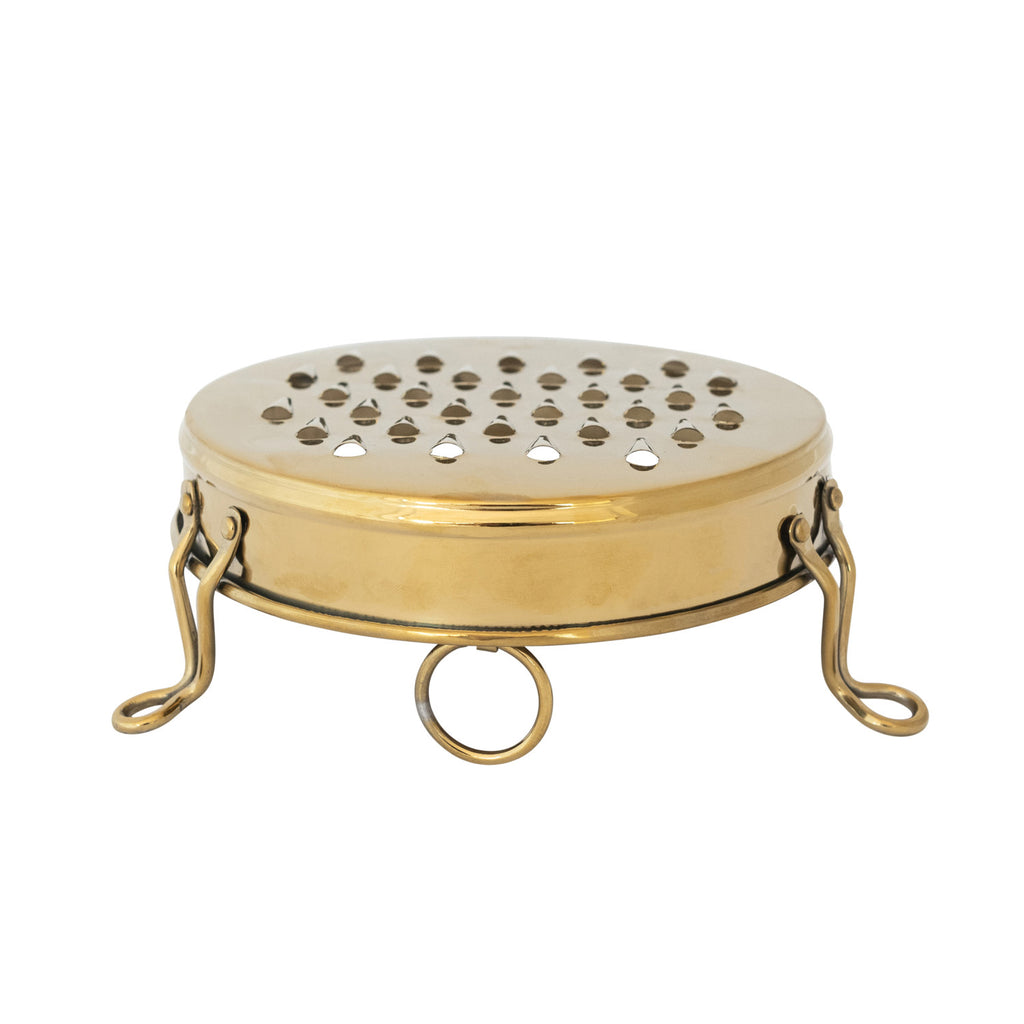 Stainless Steel Footed Grater, Gold Finish