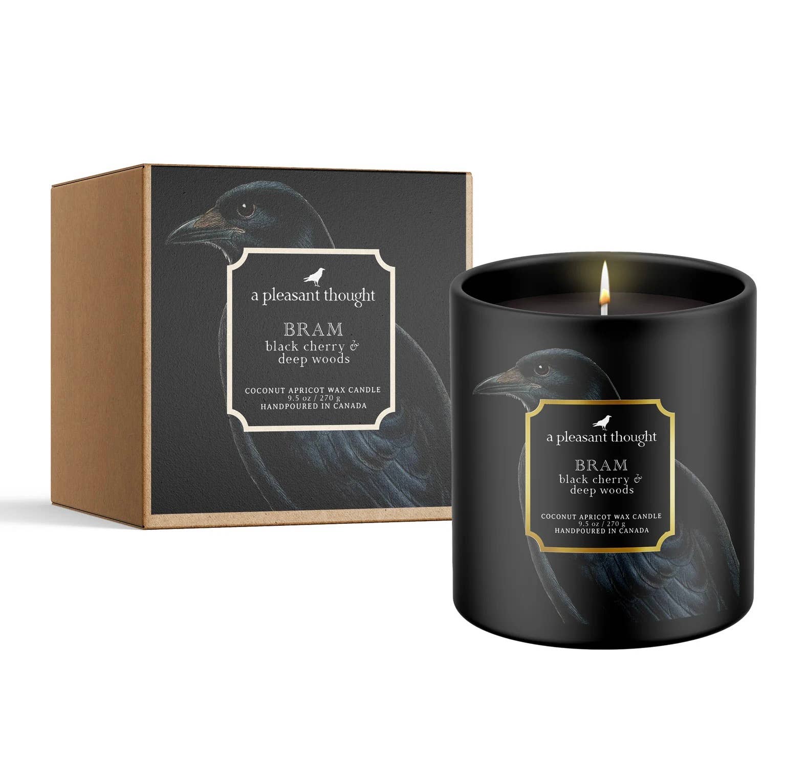 BRAM | BLACK CHERRY & DEEP WOODS | RAVEN CANDLE