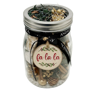 Frosted Juniper Pot Belly Jar Potpourri