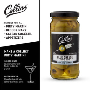 Blue Cheese-Stuffed Cocktail Olives