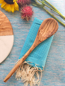 Olive Wood Spoon Round Handle