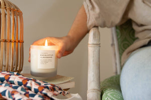 Eucalyptus + Lavender Frosted Candle