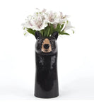 Black Bear Flower Vase