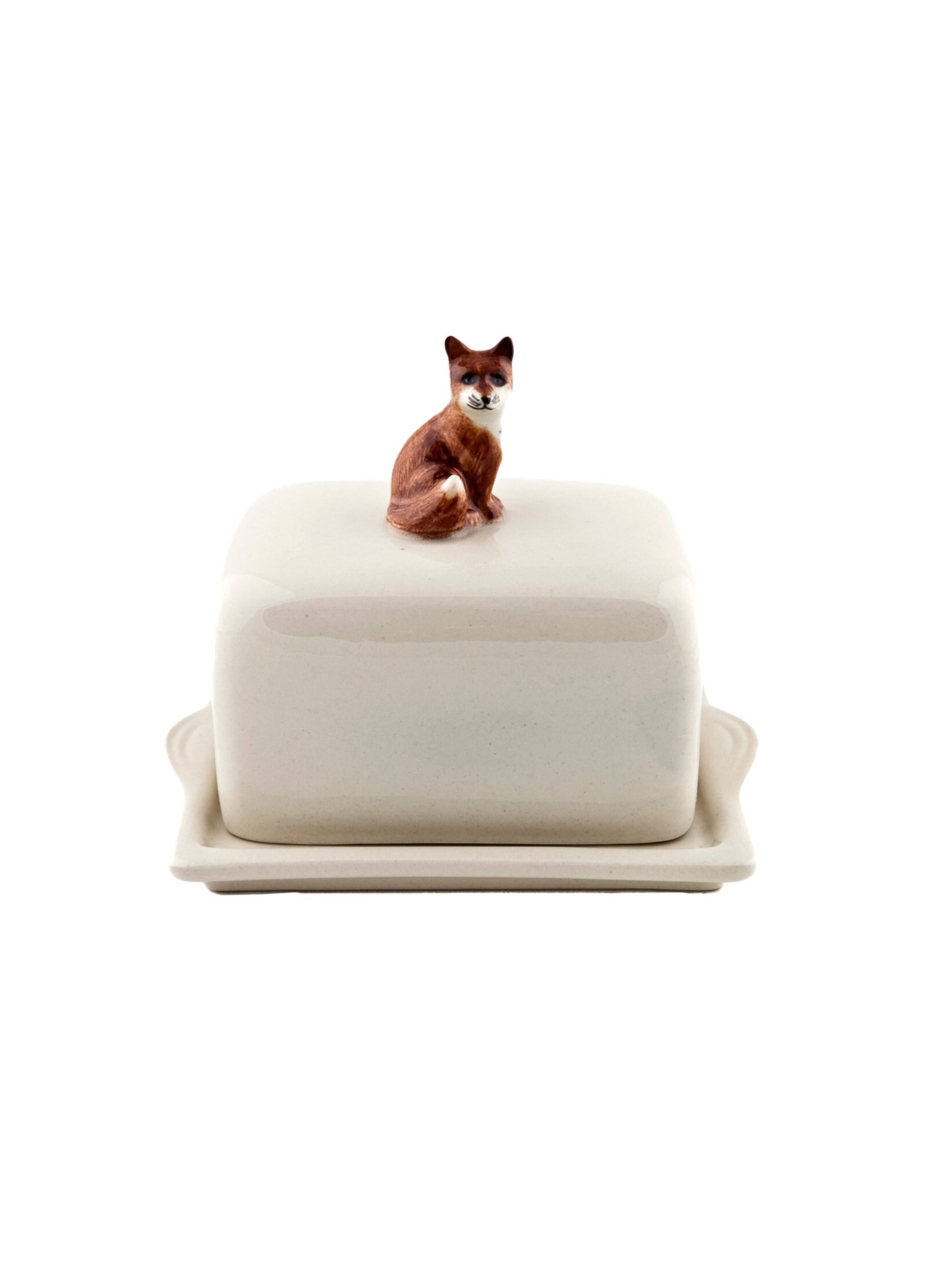 Fox Butter Dish