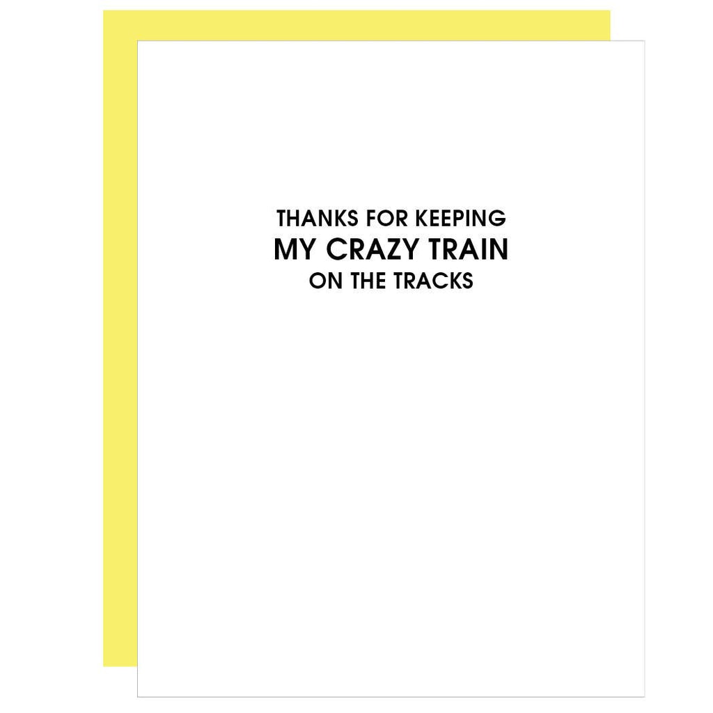 Crazy Train on the TracksCard