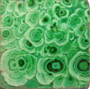 Malachite Tumbled Marble Coaster