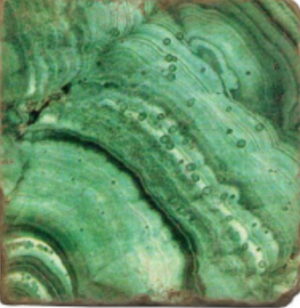 Malachite Tumbled Marble Coaster